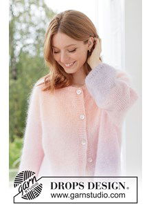 Oversized gestreept vest in zacht Kid-Silk garen