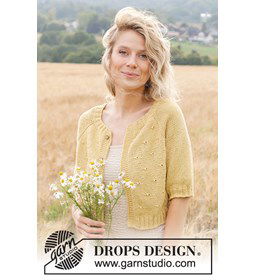 Paardenbloem-hart Vest gemaakt van Drops Belle