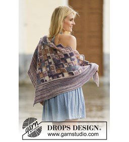 Omslagdoek gemaakt van Drops Fabel