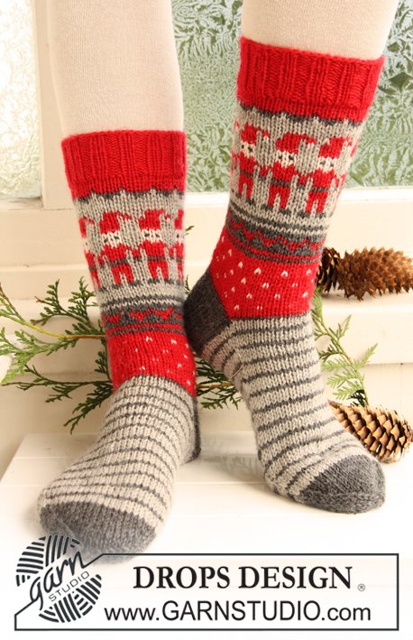 afbetalen Ineenstorting radicaal Breipatroon Gebreide sokken met Kerst patroon