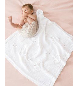 Deken voor baby gemaakt van Phildar Phil Caresse