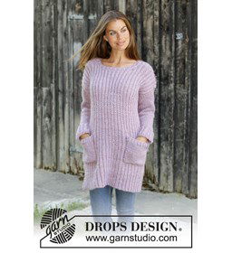 Dames trui gemaakt van Drops Snow - Eskimo