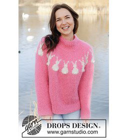 Bunny Bloom Trui gemaakt van Drops Melody