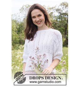 Damestrui met raglanmouwen gemaakt van Drops Muskat