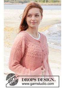 Damesvest met ronde pas en split