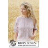 zomertop met raglan mouwen en kantpatroon gemaakt van Breinaalden zonder knop