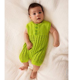 Boxpakje met knoopsluiting gemaakt van Lana Grossa Elastico