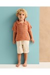 Haakpatroon kinder poloshirt van andere kant