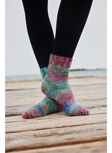 Haakpatroon sokken anchorage gemaakt van Lang Yarns Wooladdicts Move
