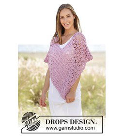 Poncho gemaakt van Drops Paris