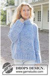 Breipatroon Azure Bliss Sweater van andere kant