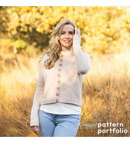 Damesvest Driftwood Cardigan gemaakt van Boeken scheepjeswol