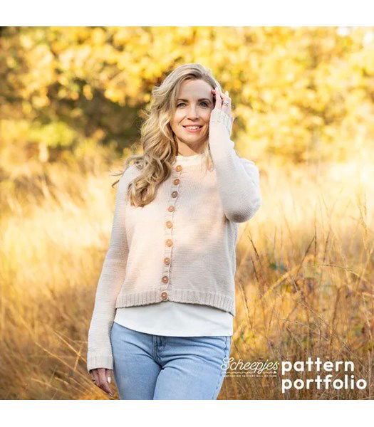 Breipatroon Damesvest Driftwood Cardigan