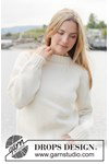Breipatroon damestrui Snow Dream met dubbele halsboord van andere kant