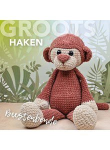 Knuffeldier Aap amber