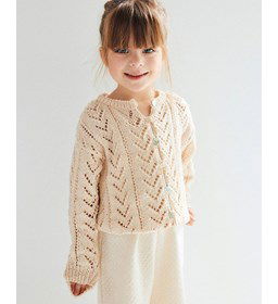 Vestje met kantpatroon gemaakt van Phildar Phil Coton 3