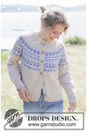 Breipatroon Spring Memories Cardigan van andere kant