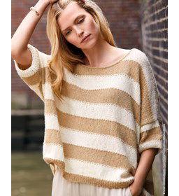 Shirt met korte mouwen gemaakt van Lana Grossa Ecopuno