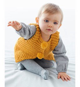 Baby gilet gemaakt van Phildar Phil Rapido