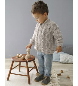 Jongens vest gemaakt van Phildar Phil Randonnees