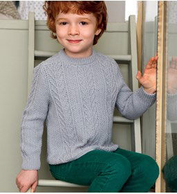 Jongens trui gemaakt van Phildar Phil Cabotine