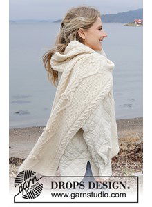 Grote sjaal met kabels