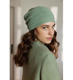 Beanie gemaakt van Lang Yarns Cashmere Premium