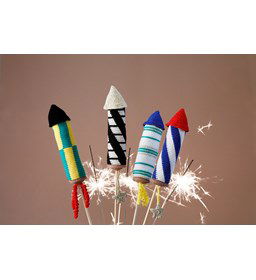 Vuurpijlen gemaakt van Scheepjes Twinkle