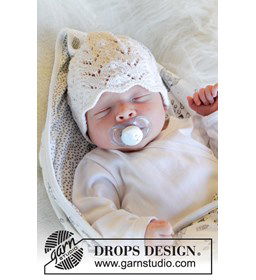 mutsje voor baby gemaakt van Breinaalden zonder knop