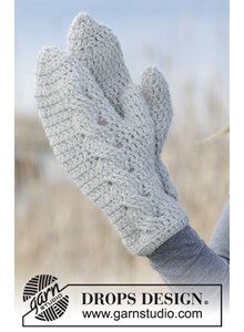 Gehaakte wanten met kabels