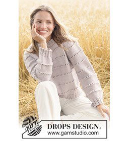 Damestrui met kantpatroon en Europeaanse schouderpas gemaakt van Breinaalden zonder knop