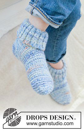 Gebreid met unieke domino vierkanten ....