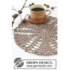 placemat Winter Branches Doily gemaakt van Drops Bomull lin