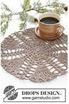 Haakpatroon placemat Winter Branches Doily van andere kant