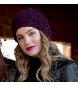 Damesmuts gemaakt van Lang Yarns Merino 70 en color