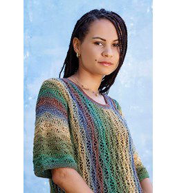 Ragfijn damestrui met korte mouwen