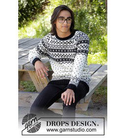 Trui Telegram gemaakt van Drops Merino extra fine