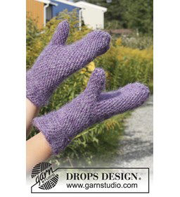 Bosnisch gehaakte wanten gemaakt van Drops Nepal