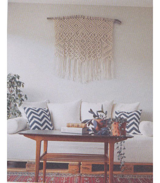 Macrame patroon Wandkleed