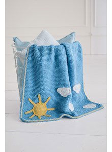 deken met zon en wolkjes