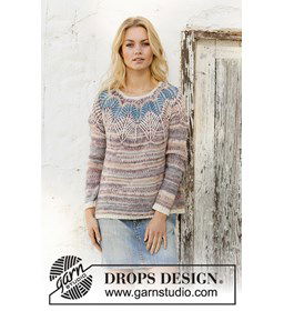 Trui voor dames gemaakt van Drops Fabel