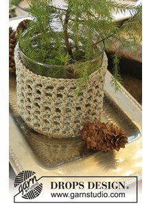 Grote en kleine hoes voor een glazen vaas