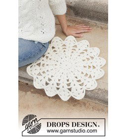 Zitmatje gemaakt van Drops Snow - Eskimo