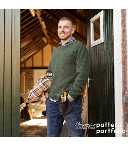 Breipatroon Herentrui Echo Sweater