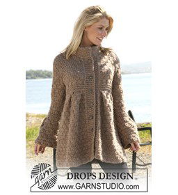 Vest gemaakt van Drops Snow - Eskimo