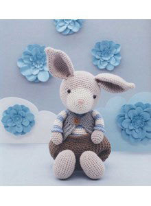 Knuffel konijn in pofbroekje