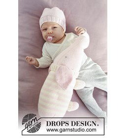 Knuffelvarken en muts gemaakt van Drops Baby Merino