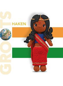 Pop hindoes meisje in klederdracht