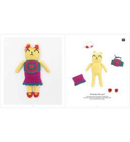 Beer met granny topje en rok Ricorumi Dress Me gemaakt van Haaknaalden