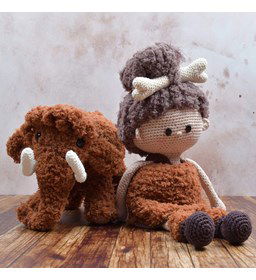 Holbewoner en mamoet gemaakt van Durable Cosy extra fine